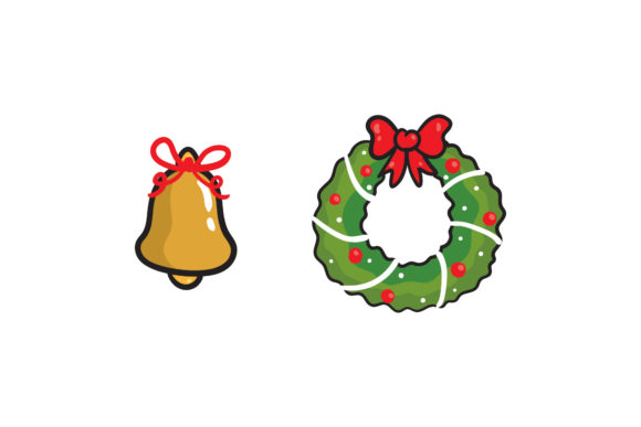 Bell Decorations Set for Festive Embroidery