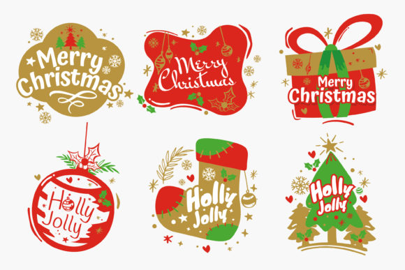 Christmas Beautiful Vector Label: A Festive Graphics and Illustrations Gem