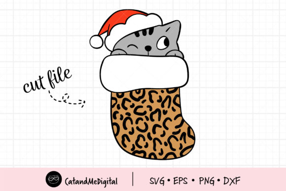 Christmas Cute Cat: A Charming Addition for Holiday Projects