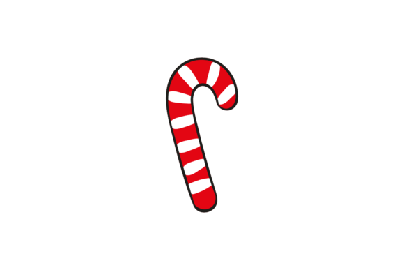 Christmas Illustration Candy Cane Vector: A Festive Graphics Asset