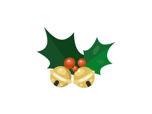 Christmas Illustration Christmas Bell: Perfect for Festive Branding