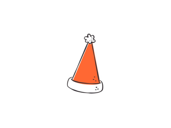 Christmas Illustration Santa Hat: A Versatile Graphic Asset