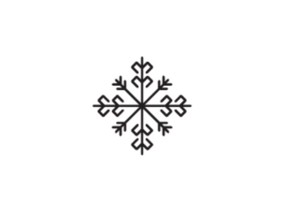 Christmas Illustration White Snowflake: A Versatile Graphic for Holiday Designs