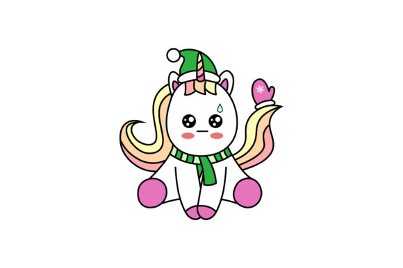 Christmas Illustrations Unicorn Vectors: A Festive Graphic Asset