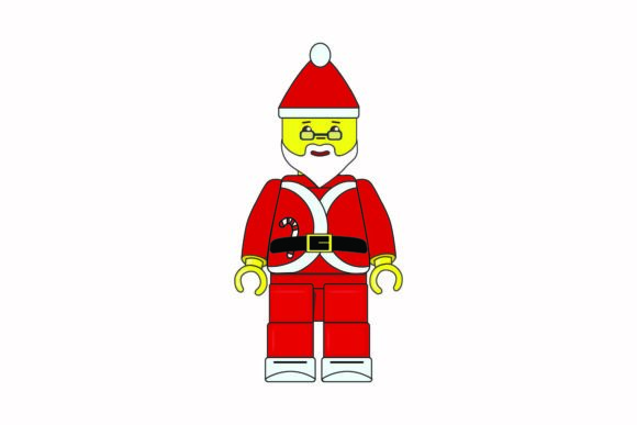 Christmas Lego Avatar Santa Claus: A Festive Graphic for Local Brands