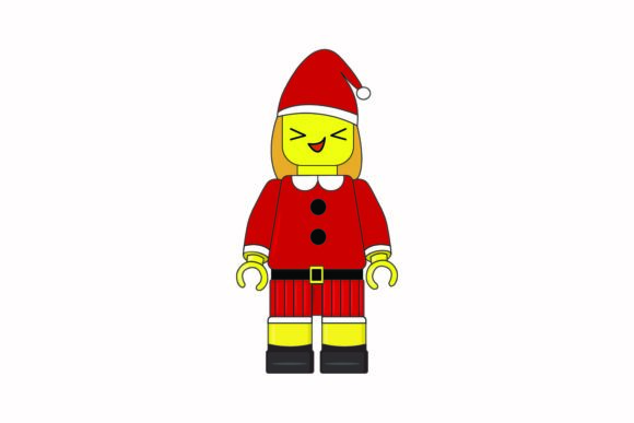 Christmas Lego Avatar with Santa Costume Graphics