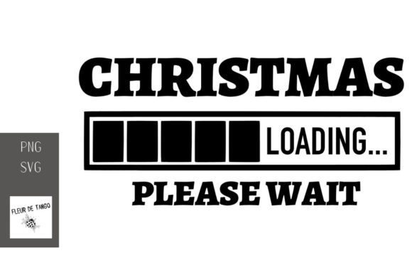 Christmas Loading Please Wait: A Festive Graphic Design Asset