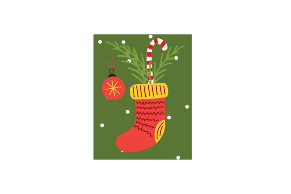 Christmas Socks Candy Illustrations for Crafters