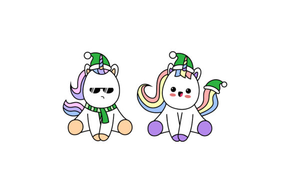 Christmas Unicorn Vectors: Festive Graphics for Local Brands