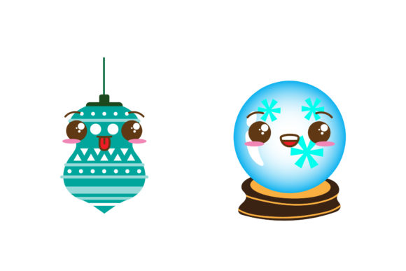 Christmas Vector Set Ornament Snowball Review