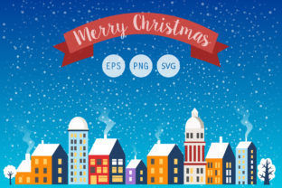 City Landscape Christmas: A Festive Graphics and Illustrations Asset