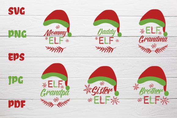 Collection Christmas Elf Hats Kit: Perfect for Holiday Graphics