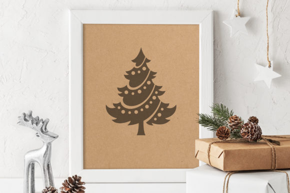 Decorated Christmas Tree Silhouette Review