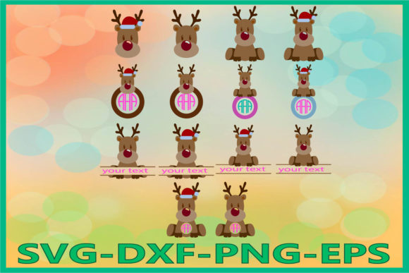 Deer, Merry Christmas, Deer Monogram: A Festive Graphics and Illustrations Asset