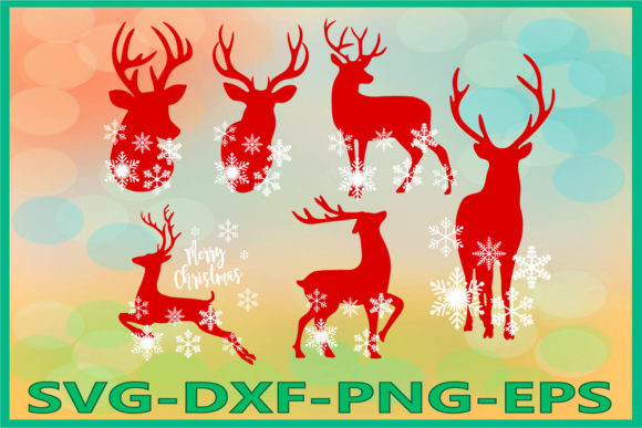 Deer Snowflake, Merry Christmas: A Festive Embroidery Design
