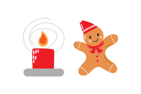 Enhancing Your Christmas Content with Cookies Candle Set Graphics