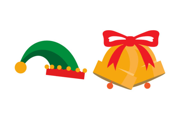 Hat and Jingle Bell Christmas Set: A Festive Graphics Treasure