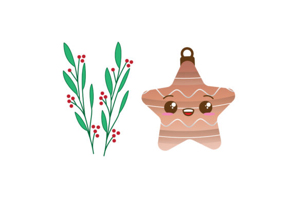 Set Leaf and Ornament Christmas Vector: A Festive Graphics Essential
