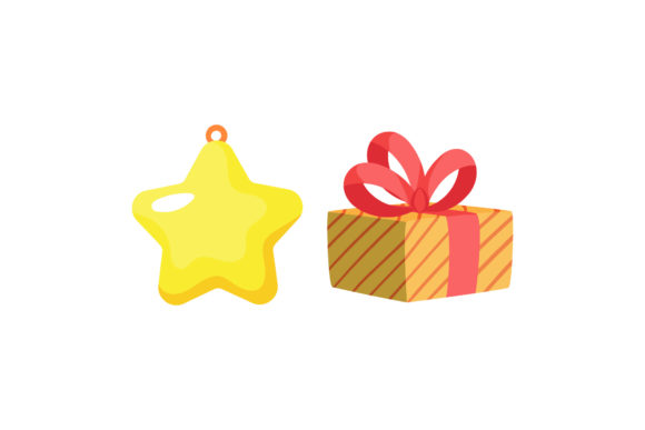 Star and Gift Christmas Set: Perfect Graphics for Crafters