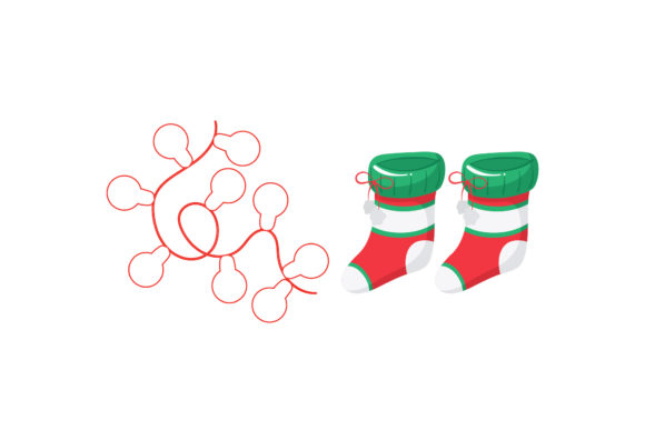 Stocking Lamp Decoration: A Versatile Christmas Graphics Set